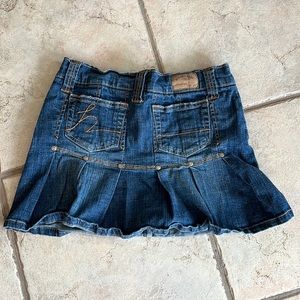Vintage Hydraulic Denim Pocket Micro Mini Skirt 3